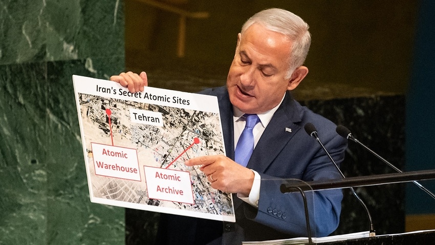 Netanyahu, in UN speech, claims secret Iranian nuclear site