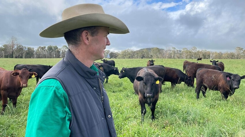 Stuart Austin says changes to grazing management and regenerative agriculture have enabled him to run "carbon positive" farm.