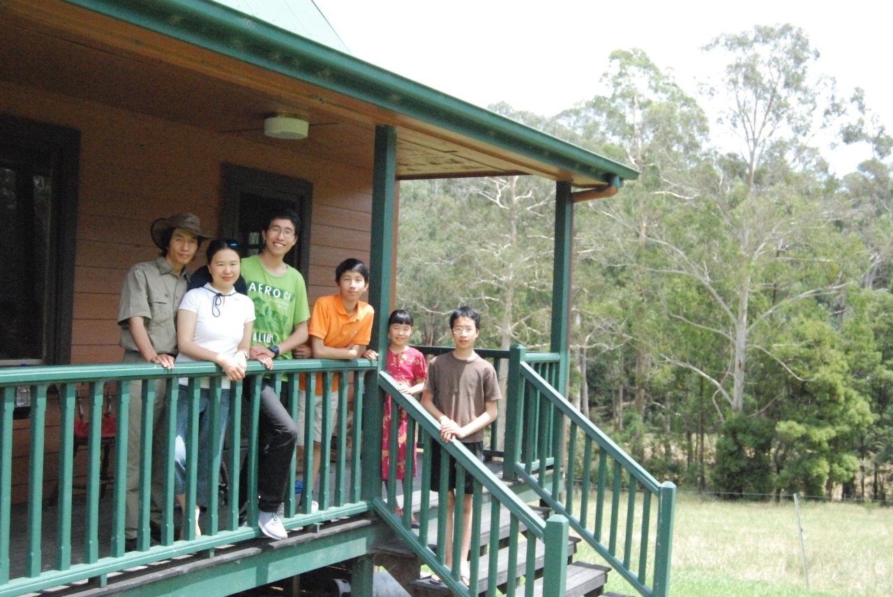 Stephan Zhang and his family