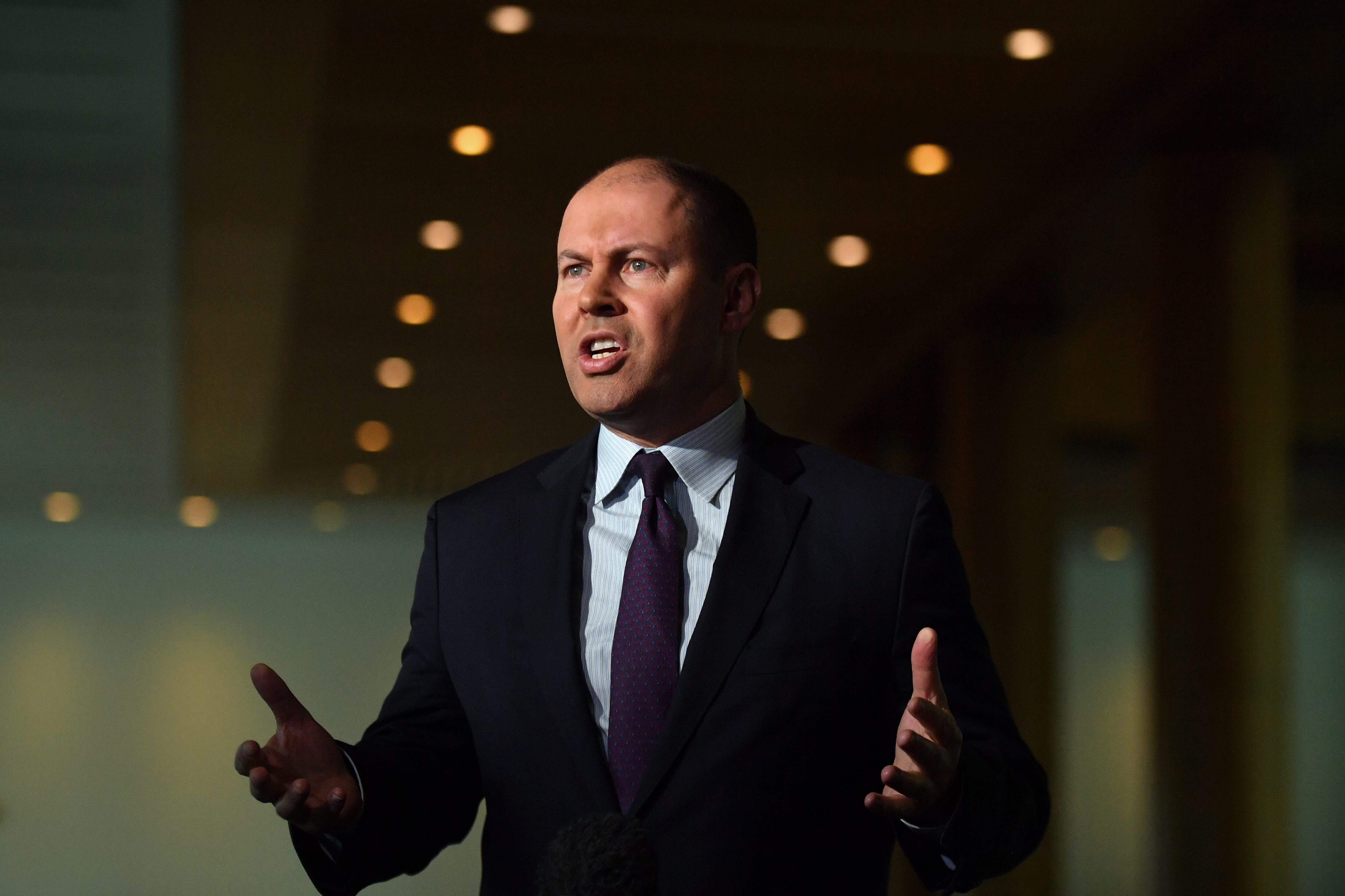 Treasurer Josh Frydenberg expects the jobless rate to rise to about 5.4 per cent, up from 5.1 per cent in February.