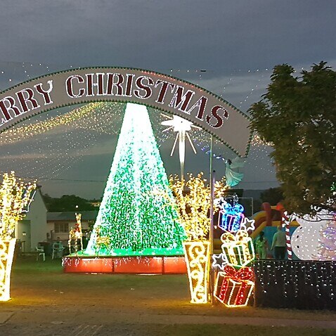 Đèn Giáng sinh ở Hội Thánh Tin Lành Liên Hiệp Darra