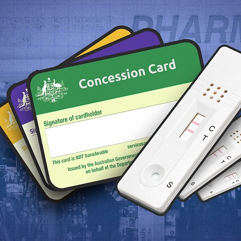 Concession card holders can collect up to 10 free RATs from pharmacies over a three-month period. 