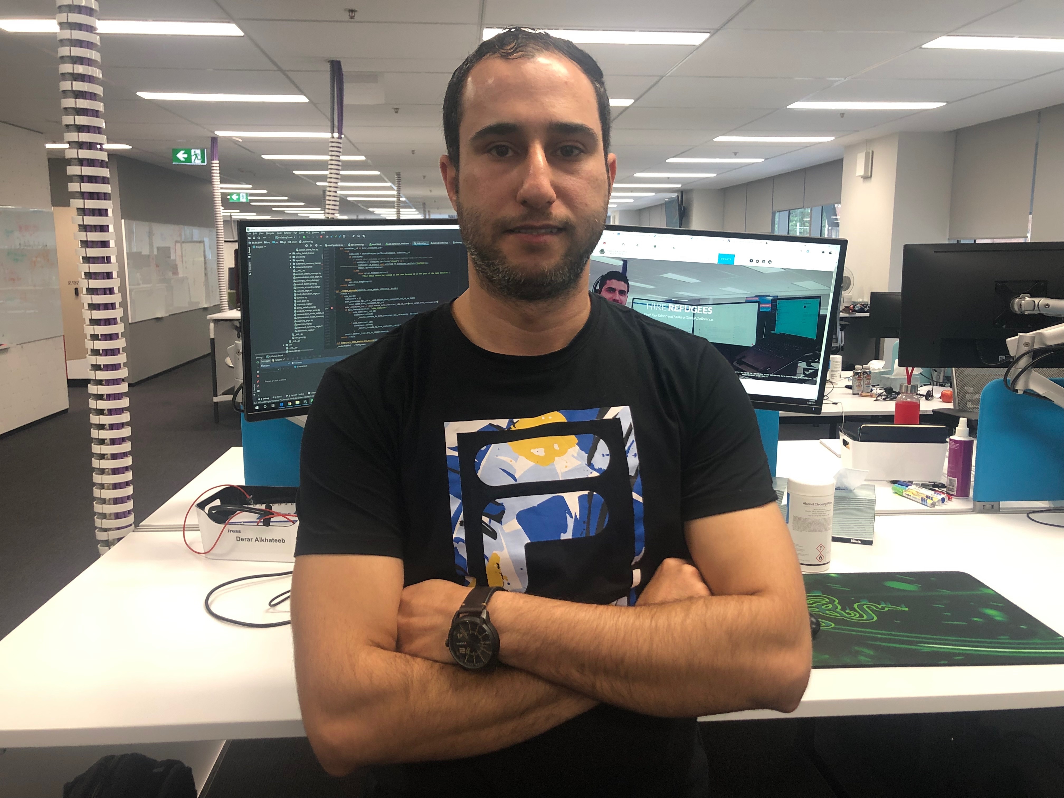 Derar Alkhateeb is working as a software engineer in Sydney for technology company IRESS.