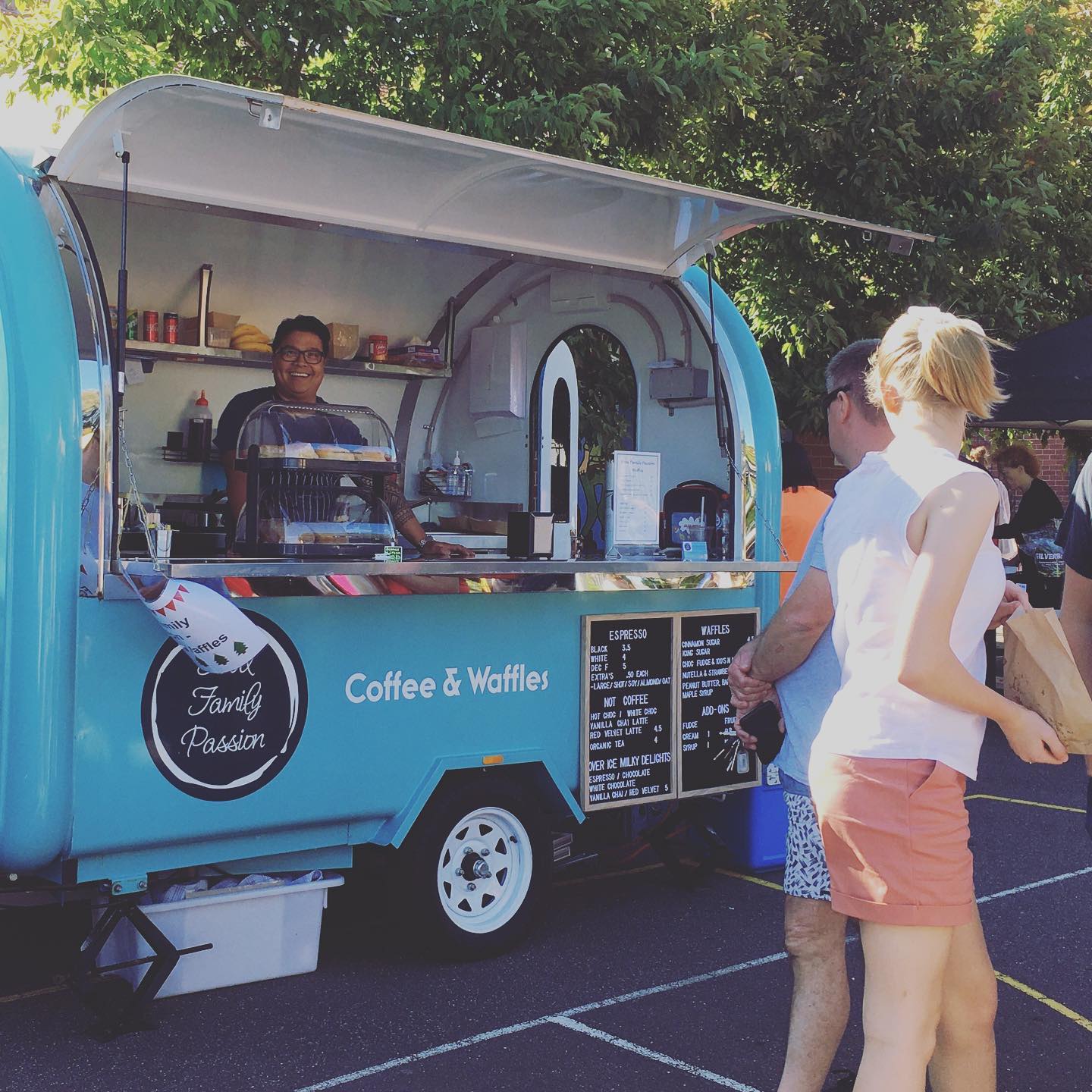 Joseph Rocillo on their mobile cafe' Food Family Passion in Pascoe Vale, Victoria