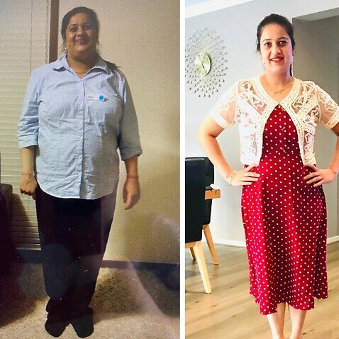 Melbourne-based Amandeep Kaur who once weighed 108kg had a motivation to lose weight. 