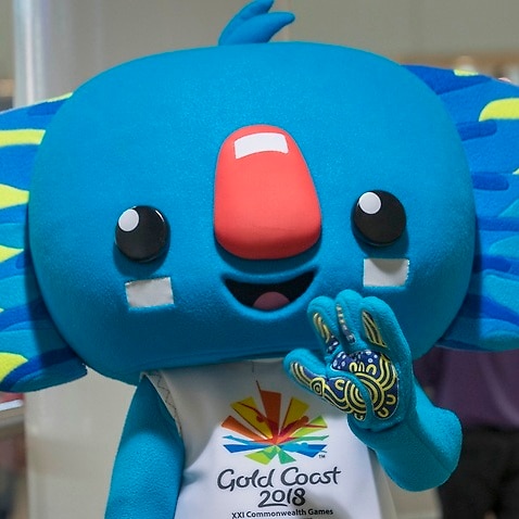 Commonwealth Games mascot Borobi at Brisbane International Airport, Brisbane, Queensland, Saturday, December 24, 2017.