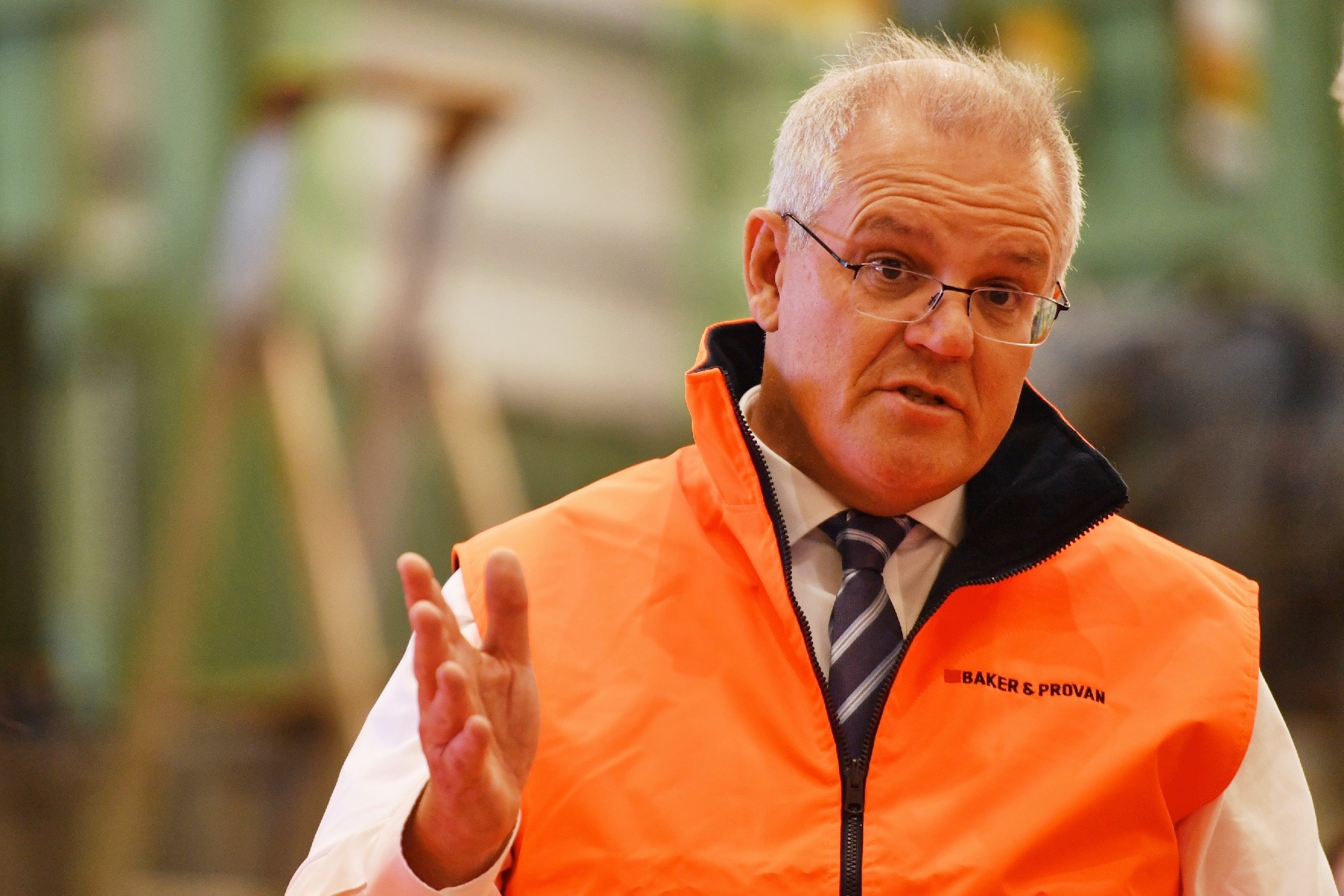 Scott Morrison, visiting a factory in Sydney, says coal mining has a future in Australia.  