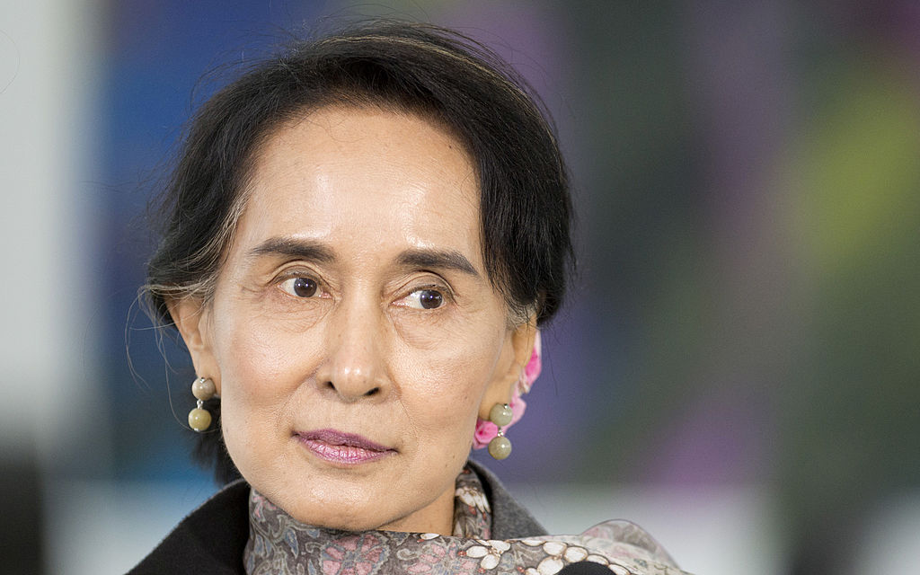 A file photo of Aung San Suu Kyi.