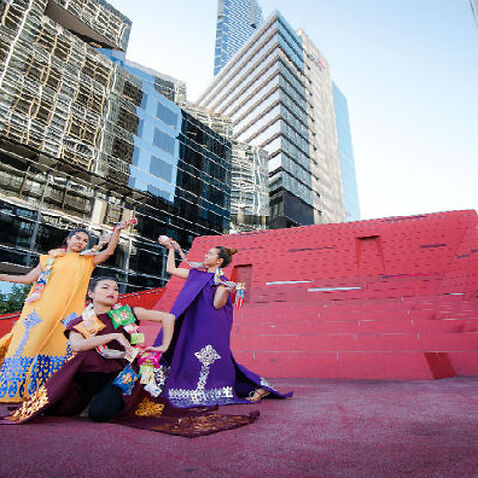 Thai art performance in Mapping Melbourne 