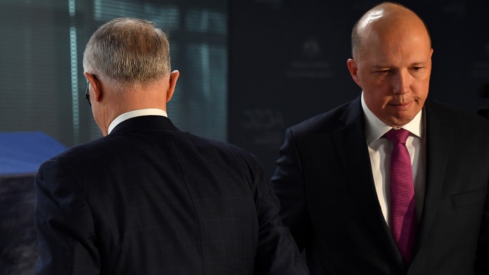 Dutton makes second leadership challenge to Australia PM Turnbull class=
