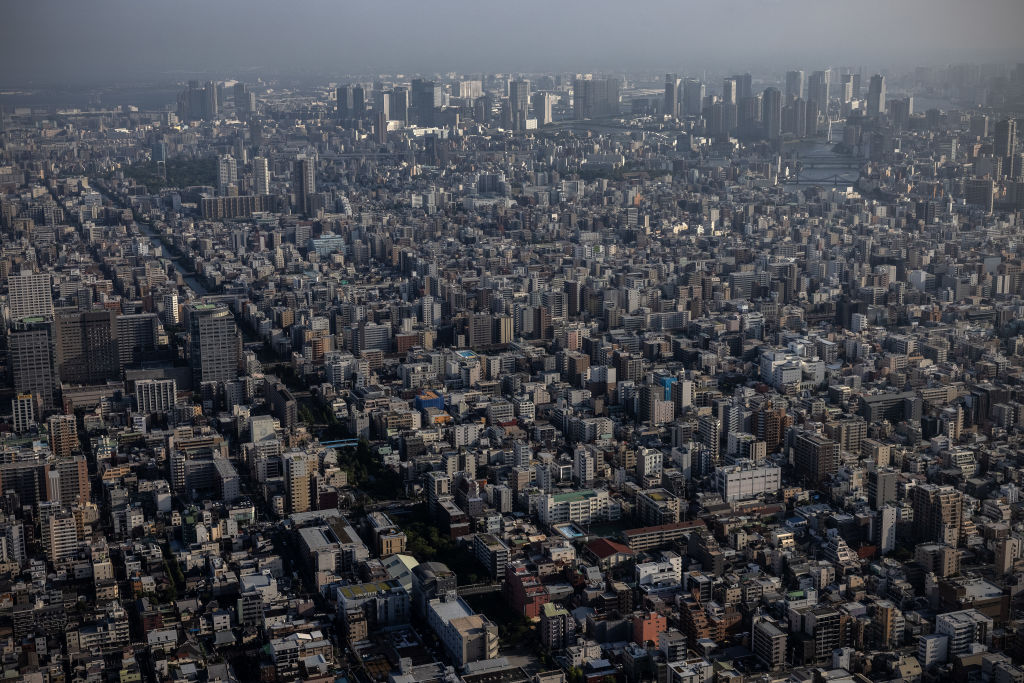 Tokyo's city skyline.