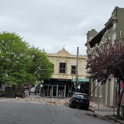Earthquake damage in Melbourne 