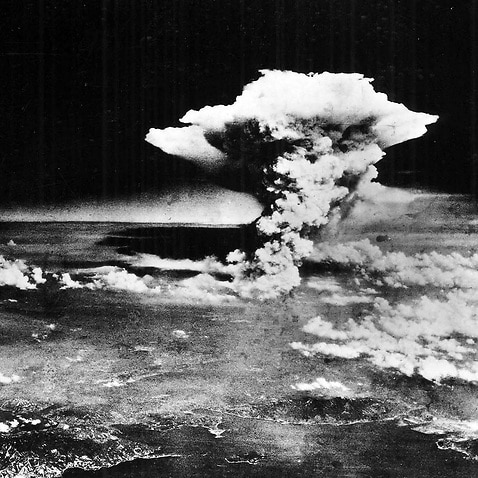 Hiroshima, Japan, shortly after the Little Boy atomic bomb was dropped, 1945