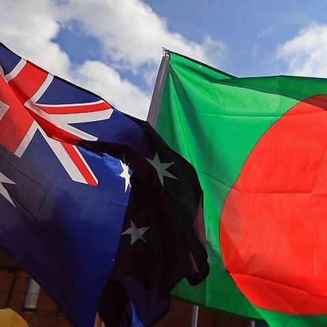 Australia and Bangladesh flags.