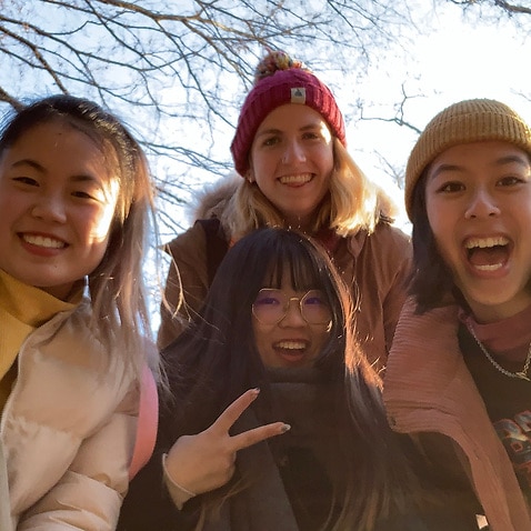 Maggie Zhou's group of four friends