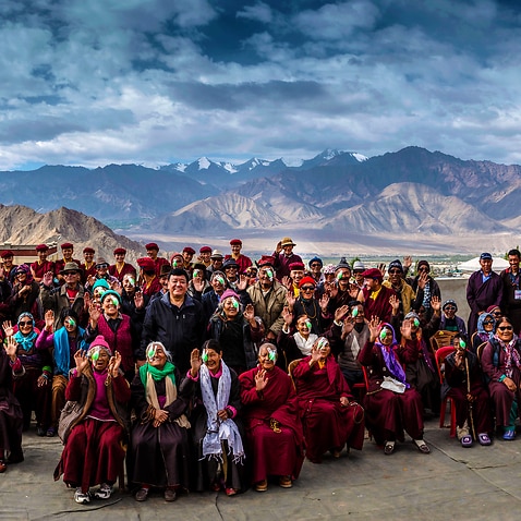Ladakh 2016 Dr Sanduk Ruit and Tilganga Outreach team perform sight restoring surgery to thirty year old Thinles Lamo. RE : Possible appeal story for Fred Hollows Foundation.