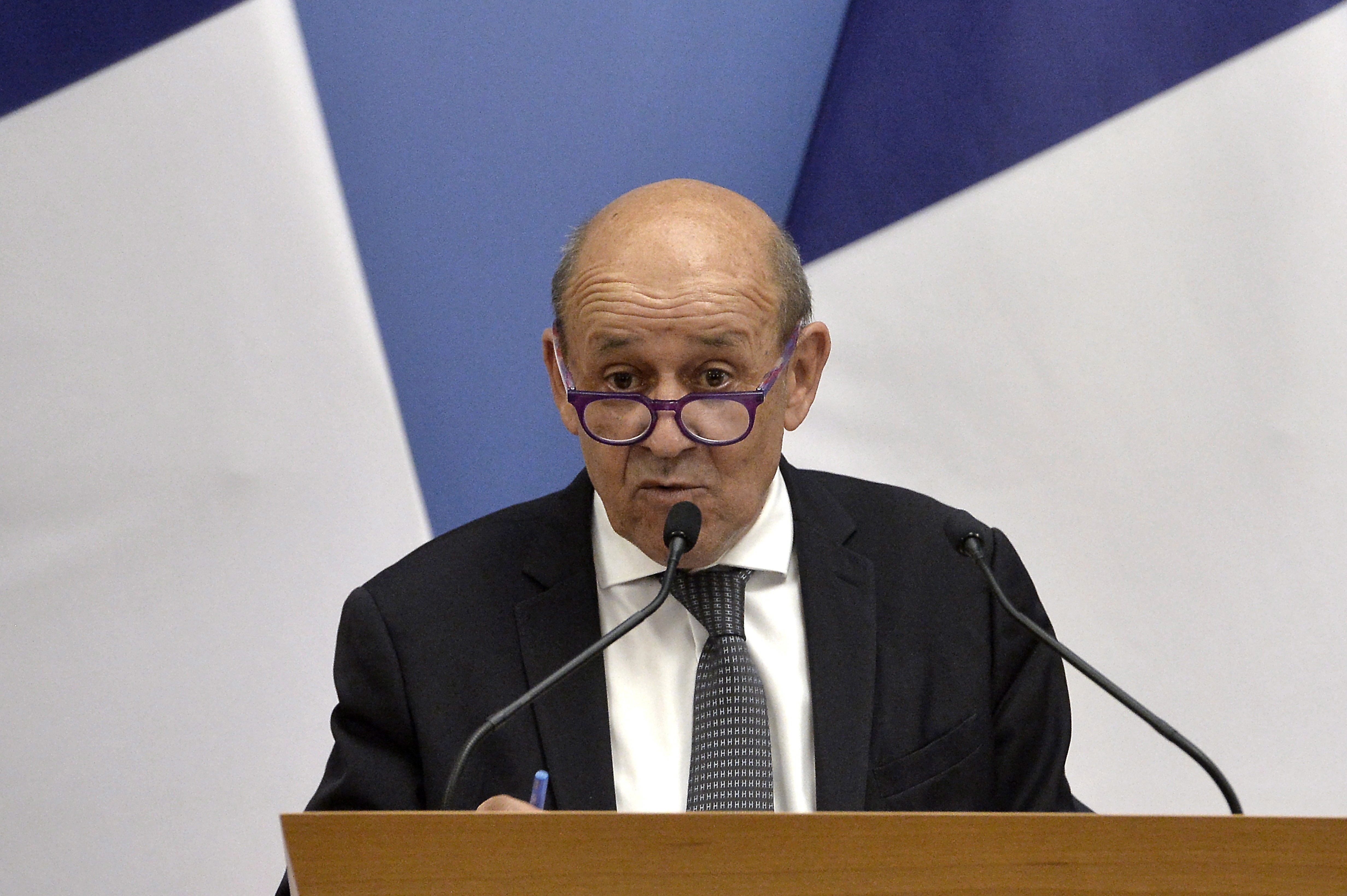 French Foreign Affairs Minister of Jean-Yves Le Drian 