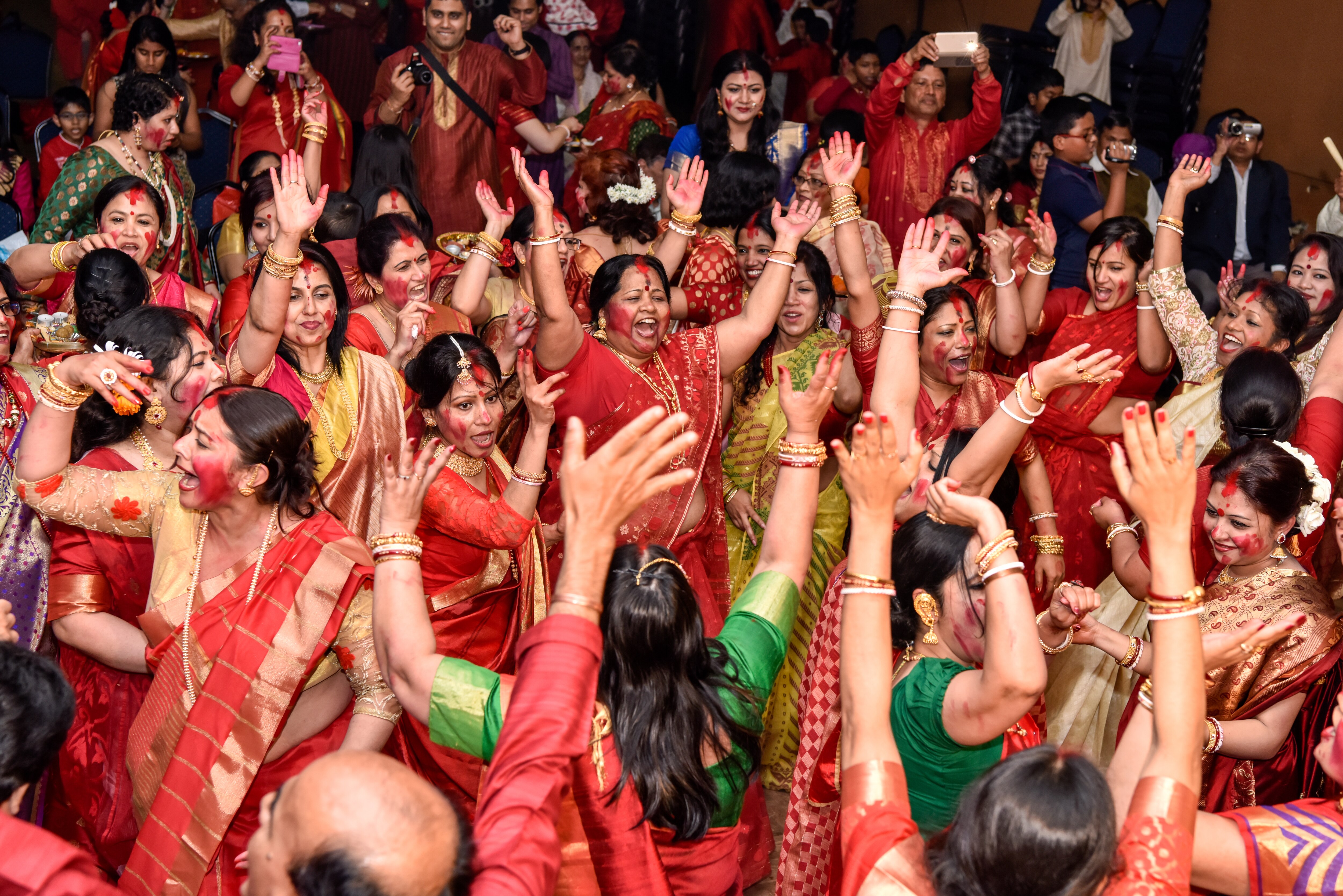 People celebrating Durgapuja (File image)