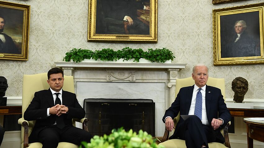 Joe Biden to send troops to Eastern Europe in 'near term' as Ukraine president urges calm