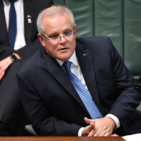 Prime Minister Scott Morrison in Question Time.