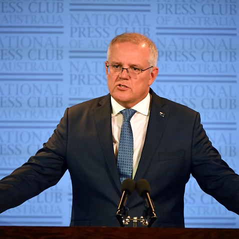 Prime Minister Scott Morrison will address the National Press Club on Tuesday. 