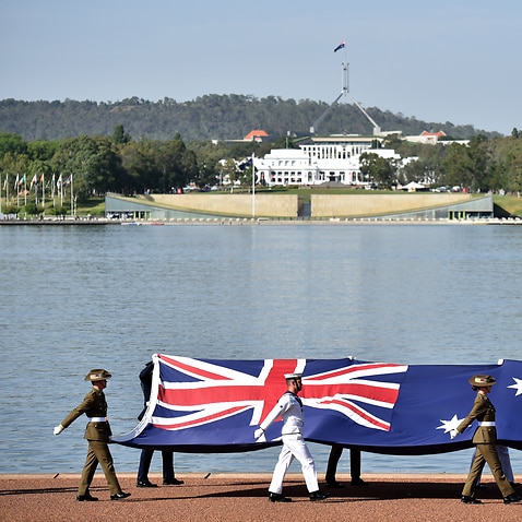 Australia Day Citizenship Ceremony and Flag Raising event in Canberra in 2019