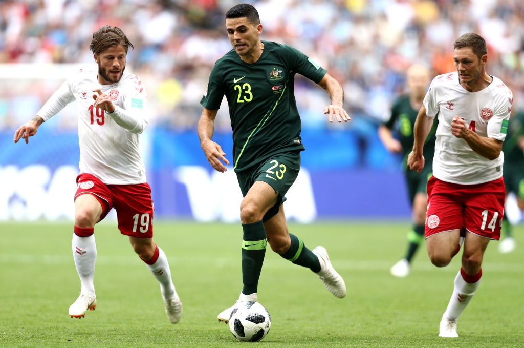 Spirited Australia draw with Denmark at World Cup | SBS News