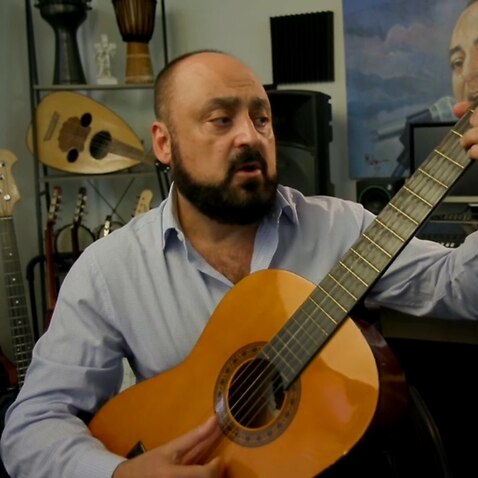Music teacher Bashar Hanna 