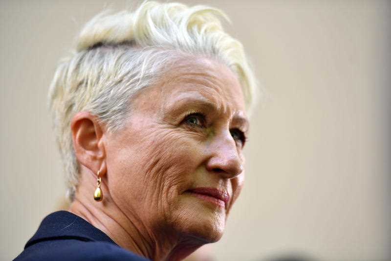 Wentworth MP, Kerryn Phelps, at a press conference in Parliament in Canberra, 