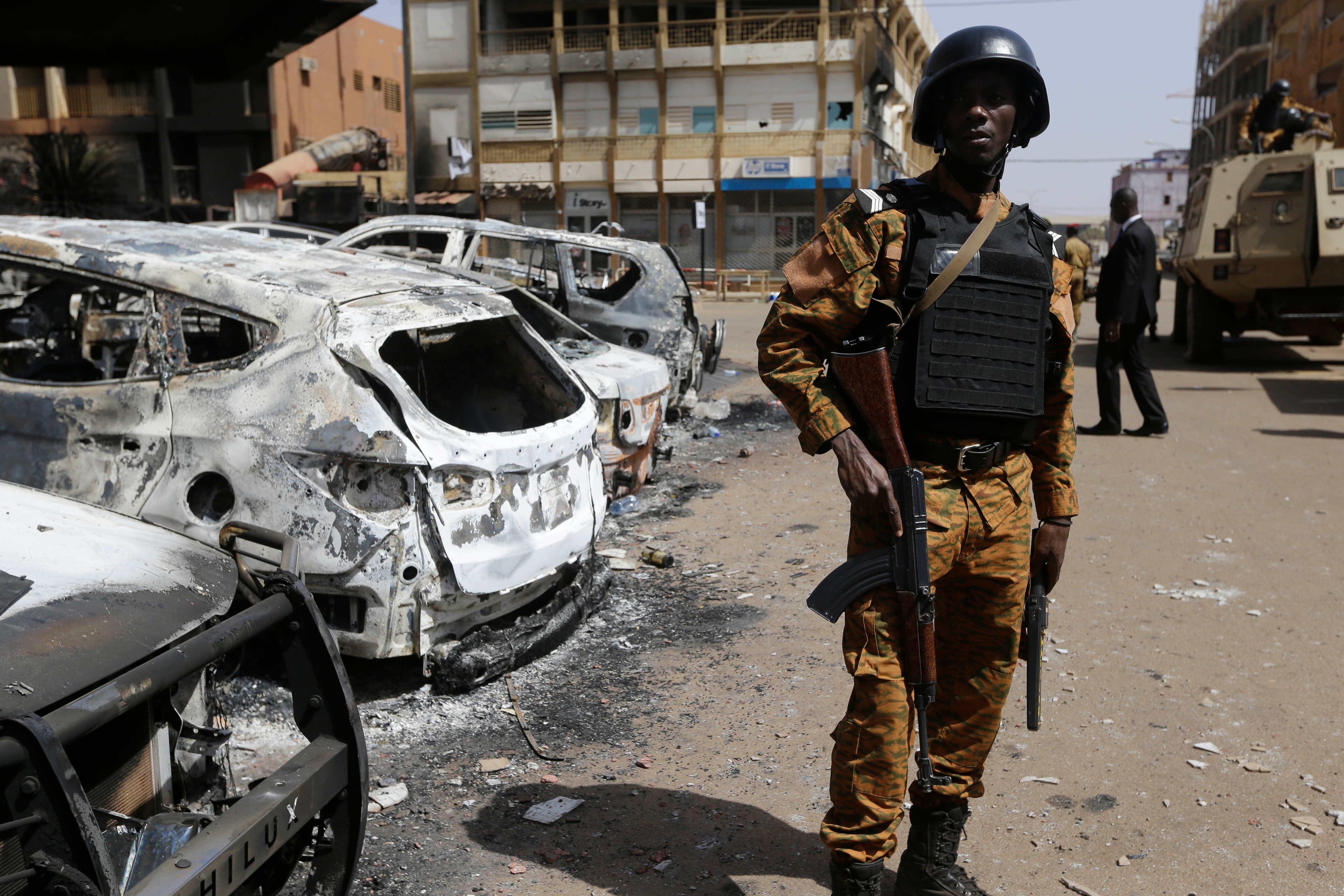 Violence is escalating in Burkina Faso, where government troops fight running battles with armed insurgents. Violence is escalating in Burkina Faso, where government troops fight running battles with armed insurgents.