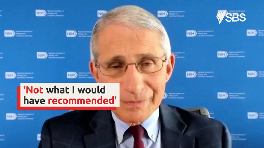 Image for read more article 'Dr Anthony Fauci points to faults with White House virus precautions'