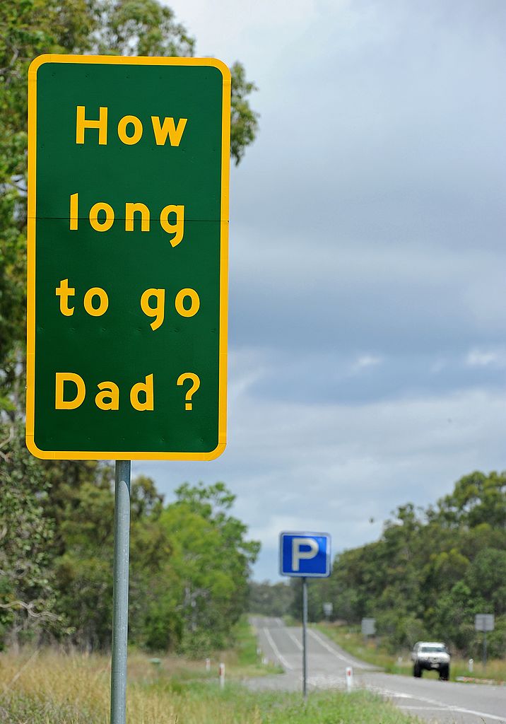 A road sign on the Bruce Highway south o