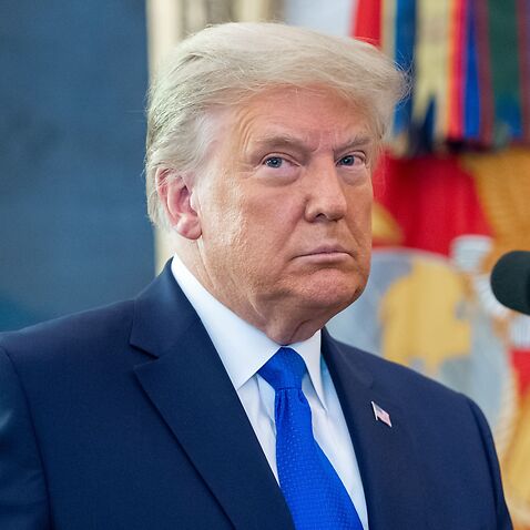 US-Präsident Donald Trump wird am 7. Dezember 2020 im Oval Office des Weißen Hauses in Washington, DC, fotografiert. 