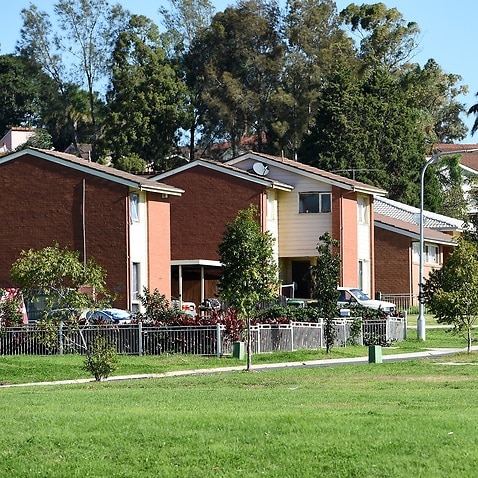 General view of public housing at Rosemeadow (AAP Image/Dan Himbrechts) NO ARCHIVING