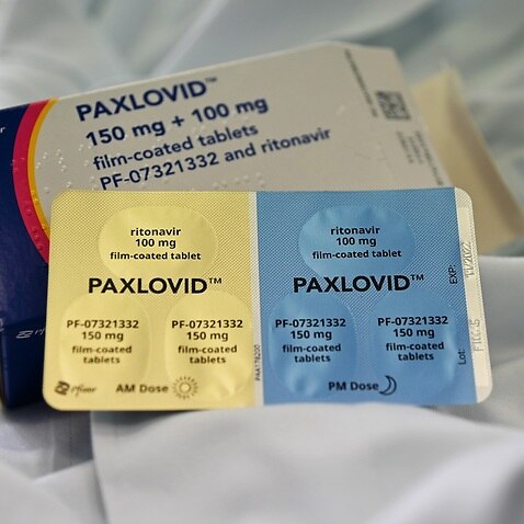 Paxlovid Pfizer oral antiviral anticovid in tablets.