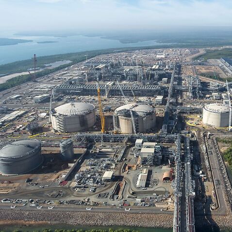 Ichthys LNG facilities at Bladin Point near Darwin.