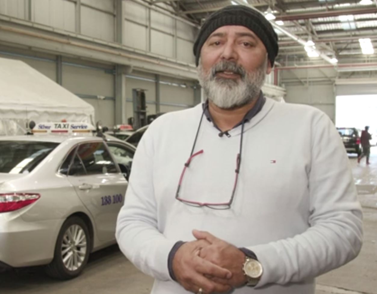 Saad ‘Bobby’ Malik operates a taxi business in Marrickville, Sydney. 