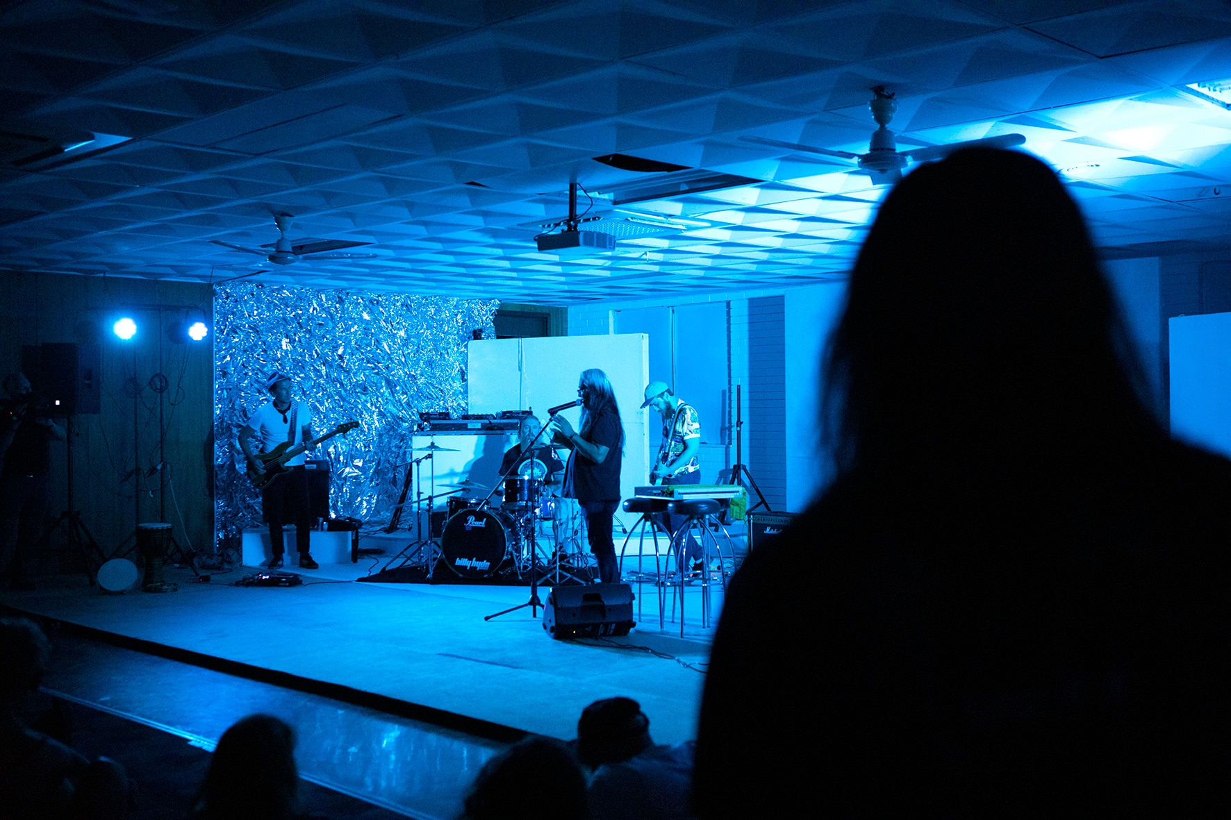 Tenzin Cheogyal performing Songs From The Bardo with members of Brisbane band Regurgitator.