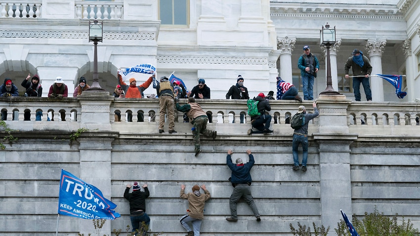 Image for read more article 'Oath Keepers founding member becomes first to plead guilty over US Capitol riot'