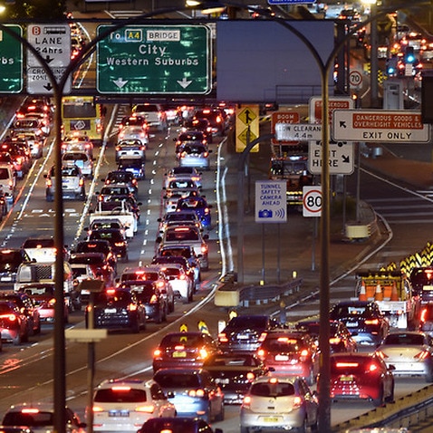 Traffic jam in Sydney