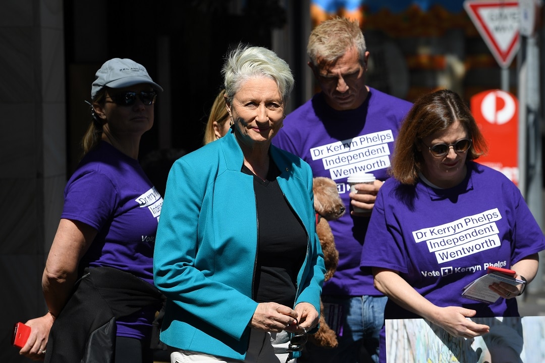 Independent candidate for Wentworth Kerryn Phelps in Double Bay.