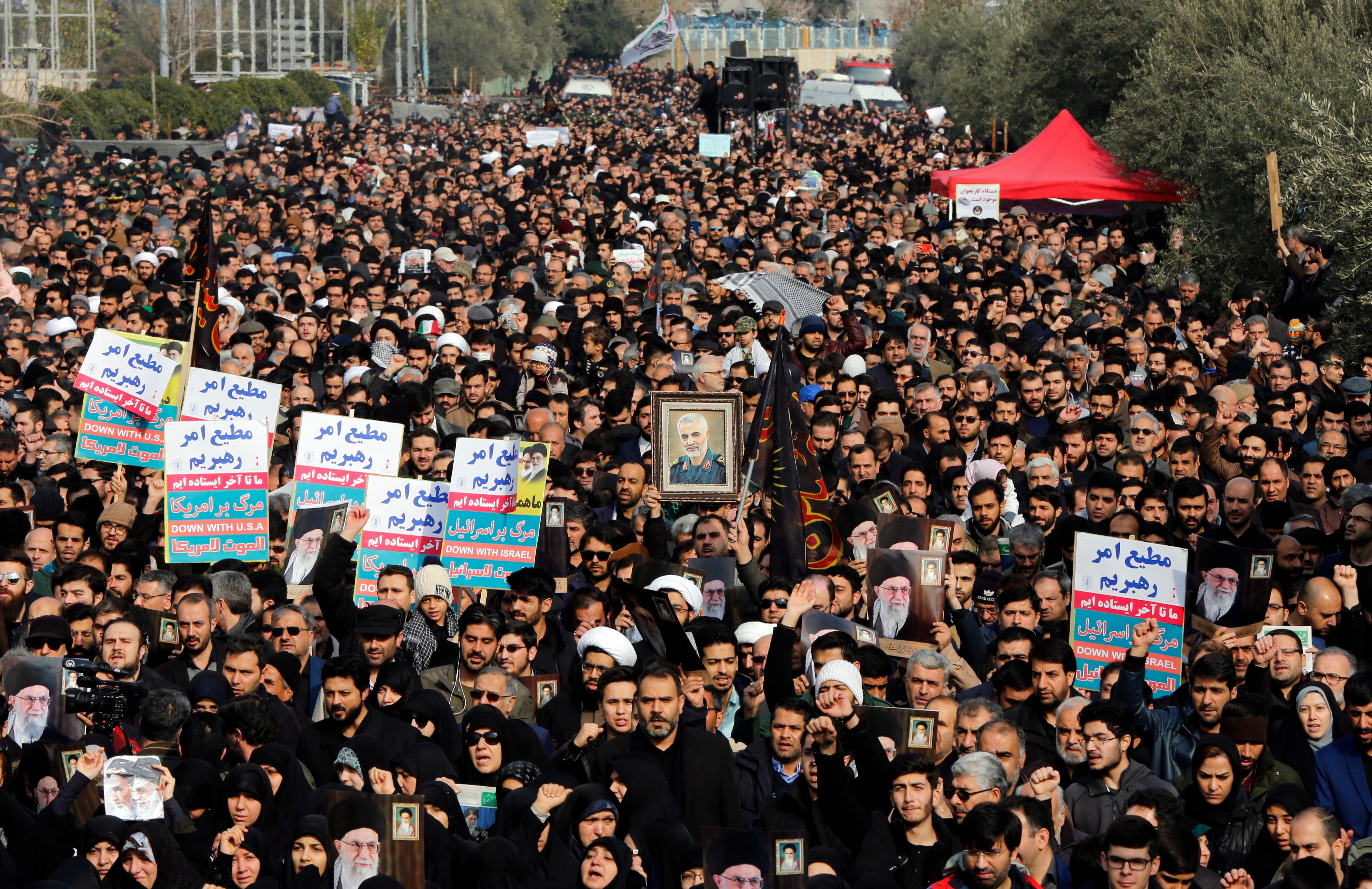 Dozens Killed In Stampede As Iranians Flock To Slain General Qasem