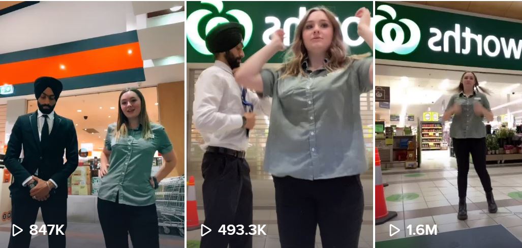 Gursher Singh Heer and Jorja Crisp's collaborative videos have attracted more than 3 million views on TikTok. 