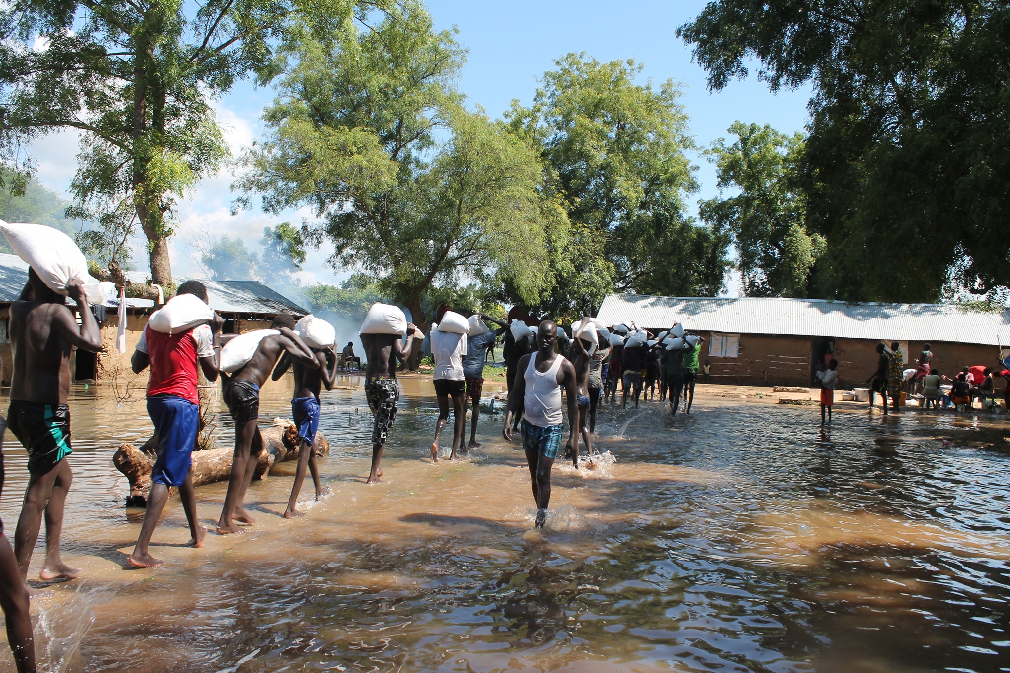 Communities are having to build their own dams. 