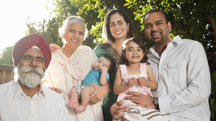 Indian family in Australia