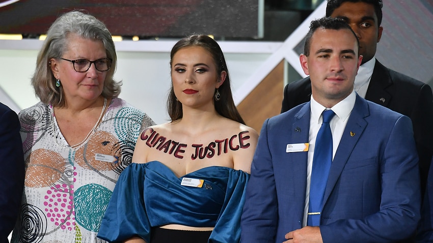 ACT's Young Australian of the Year finalist Madeline Diamond made a bold statement during the ceremony.