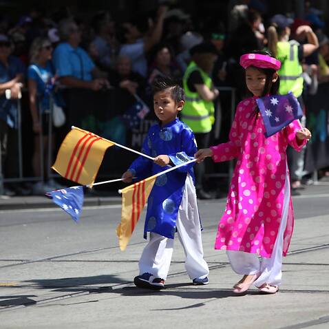 Australia Day 2016 parade in Melbounre. Photo sent by Thanh Trinh.