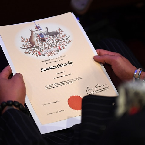 An Australian citizenship certificate