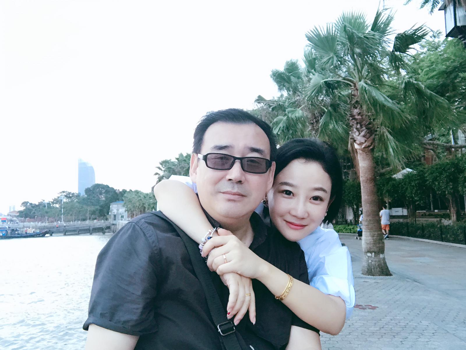 Mr Yang with his wife.