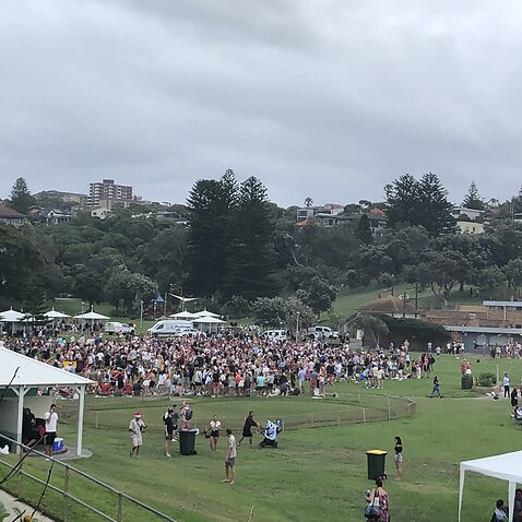 New South Wales authorities have raised concerns about a large party at Bronte beach on Christmas afternoon. 